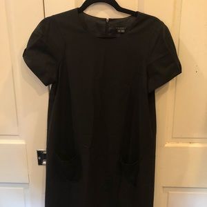 Theory babydoll black dress size 6